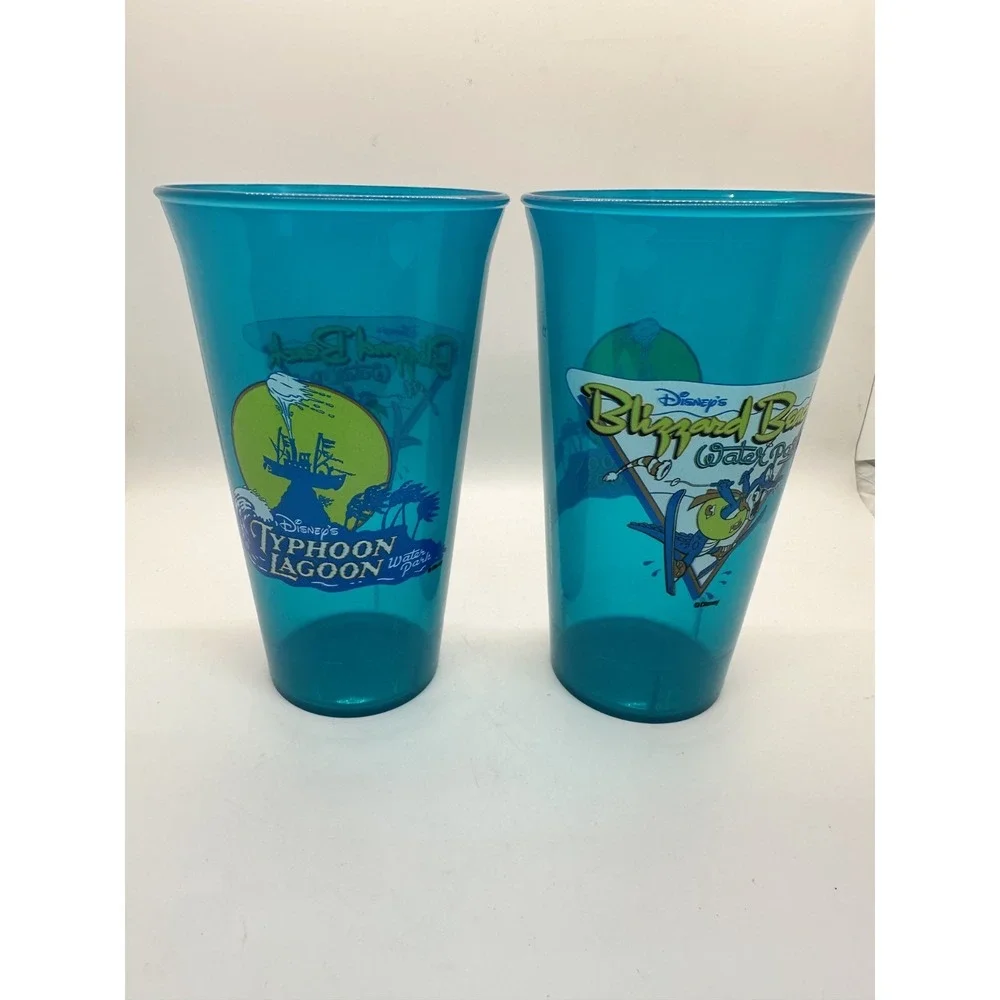 Disney Parks Typhoon Lagoon Blizzard Beach Plastic Collectable Mug Cup Souvenir